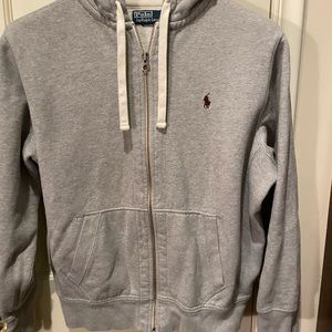 Ralph Lauren zip up hoodie with warm lining and thermal waffle lined hood